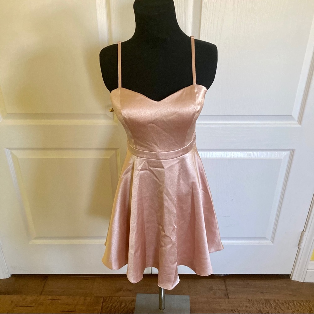 Forever21 Pink Satin Dress